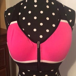 Victoria secret pink and black Sports bra 36C
